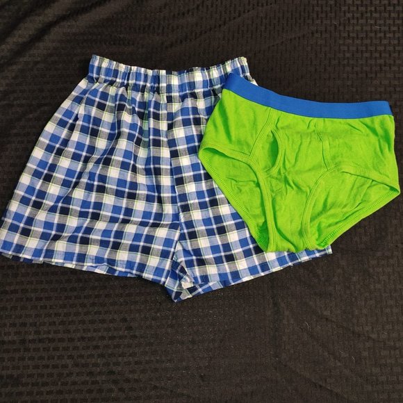 Wonder National 2-Pack Boys Boxers,Assorted Tartan Plaid Size XL (14/16) - Picture 1 of 7
